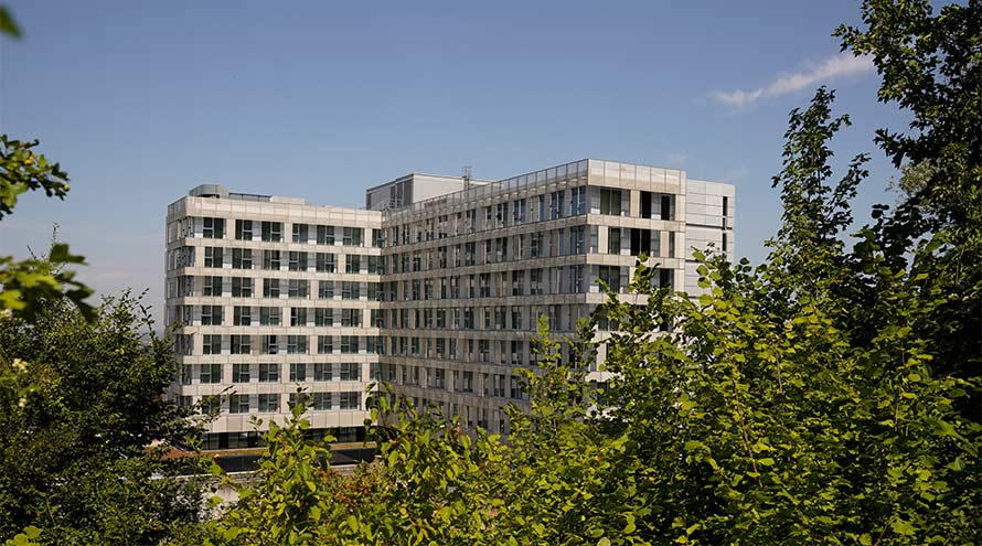 Gebäude des Lufthansa Ausbildungszentrums in Seeheim-Jugenheim